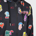 Xoxo Black Windbreaker