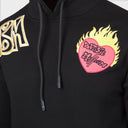 Sweatshirt Floral Square Black